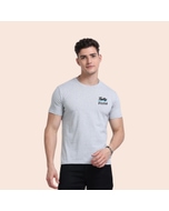 Greys&Blues Men's Eco Blend Round Neck T-Shirt- Grey Melange